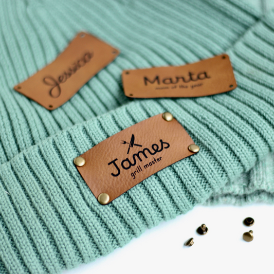 Custom Tag for Beanies or Stockings - Large