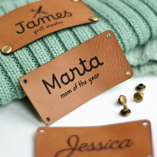 Custom Tag for Beanies or Stockings - Large